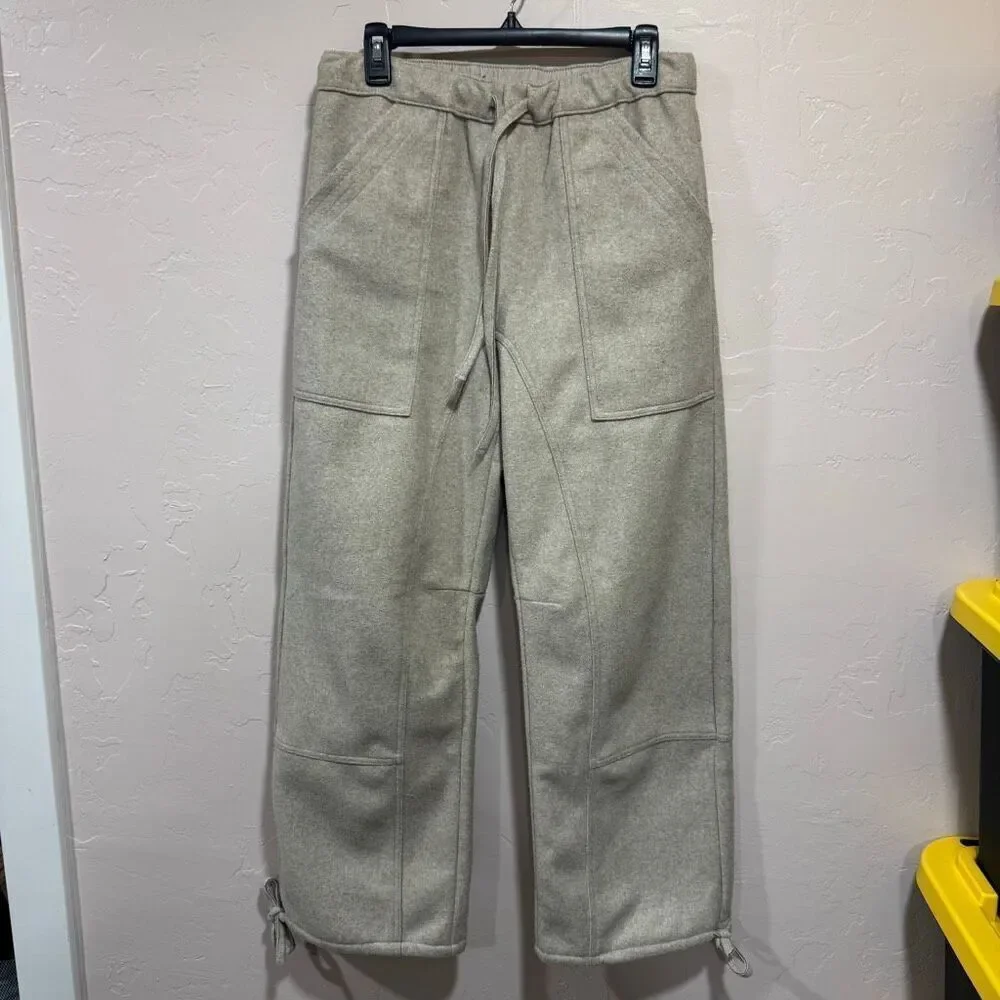 Zara Beige Wide Leg Pants